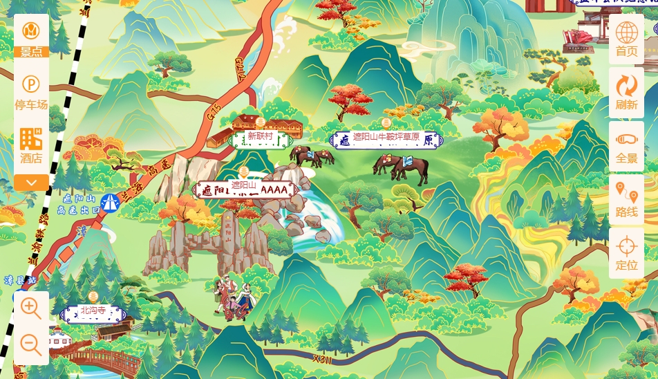 松阳手绘地图景区语音讲解导览系统：智慧景区建设的基石